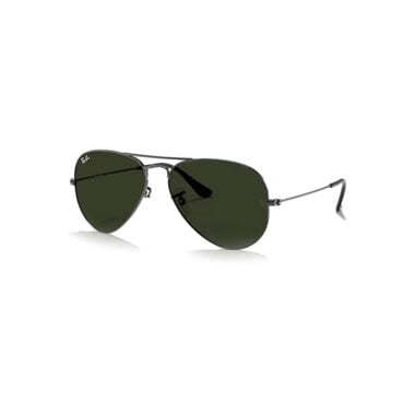 Ray-Ban Aviator Classic Sunglasses Gunmetal G-15 Green Polarized Ray-Ban Aviator Classic Sunglasses Gunmetal G-15 Green Polarized