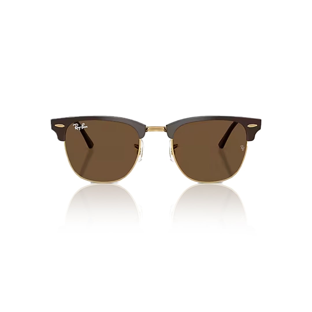 RAYBAN CLUBMASTER ブラウン Ray-Ban Clubmaster Classic Sunglasses Polished Brown Gold Dark