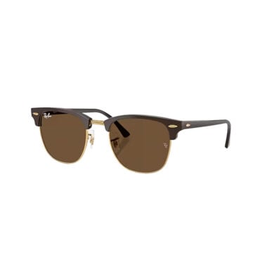 Ray-Ban Clubmaster Classic Sunglasses Polished Brown Gold Dark Brown Ray-Ban Clubmaster Classic Sunglasses Polished Brown Gold Dark Brown