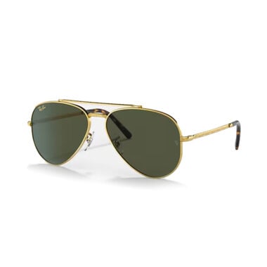Ray-Ban New Aviator Sunglasses Gold Green Ray-Ban New Aviator Sunglasses Gold Green