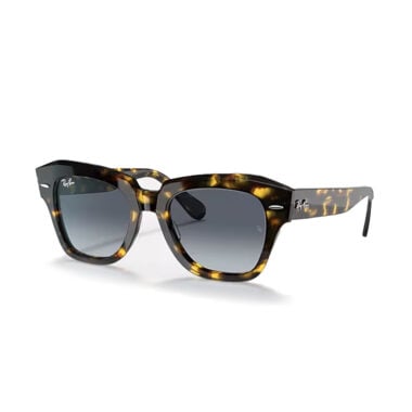 Ray-Ban State Street Sunglasses Polished Yellow Havana Blue Gradient Grey Ray-Ban State Street Sunglasses Polished Yellow Havana Blue Gradient Grey