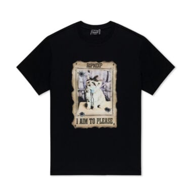 Ripndip Most Wanted Short Sleeve T-Shirt Black Ripndip Most Wanted Short Sleeve T-Shirt Black