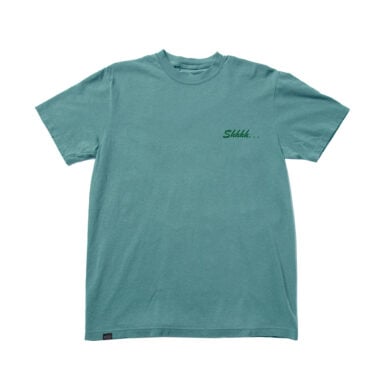 The Quiet Life Shhh Short Sleeve T-Shirt Emerald Green