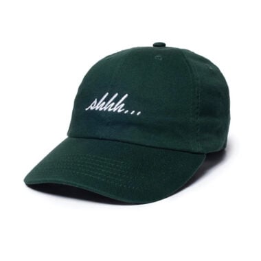 The Quiet Life Shhh Strapback Dad Hat Green
