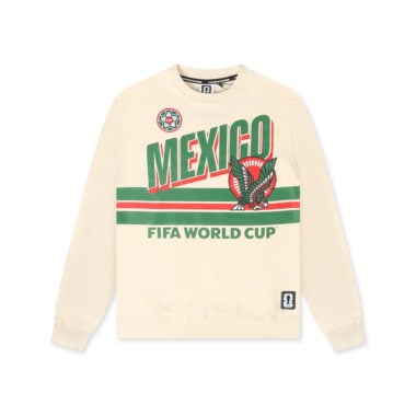 FIFA World Cup 2026 Mexico Global Goalgetter Crewneck Sweatshirt Cream FIFA World Cup 2026 Mexico Global Goalgetter Crewneck Sweatshirt Cream
