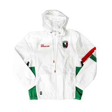 FIFA World Cup 2026 Mexico Global Unity Packable Windbreaker Jacket White FIFA World Cup 2026 Mexico Global Unity Packable Windbreaker Jacket White