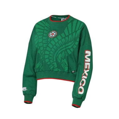 FIFA World Cup 2026 Mexico Perfect Formation Cropped Crewneck Sweatshirt Green FIFA World Cup 2026 Mexico Perfect Formation Cropped Crewneck Sweatshirt Green