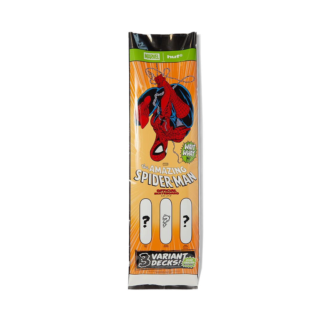 HUF x Marvel Spider-Man 321 Blind Bag Skate Deck | Billion Creation