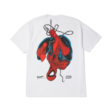 HUF x Marvel Spider-Man Upside Down Short Sleeve T-Shirt White HUF x Marvel Spider-Man Upside Down Short Sleeve T-Shirt White 2