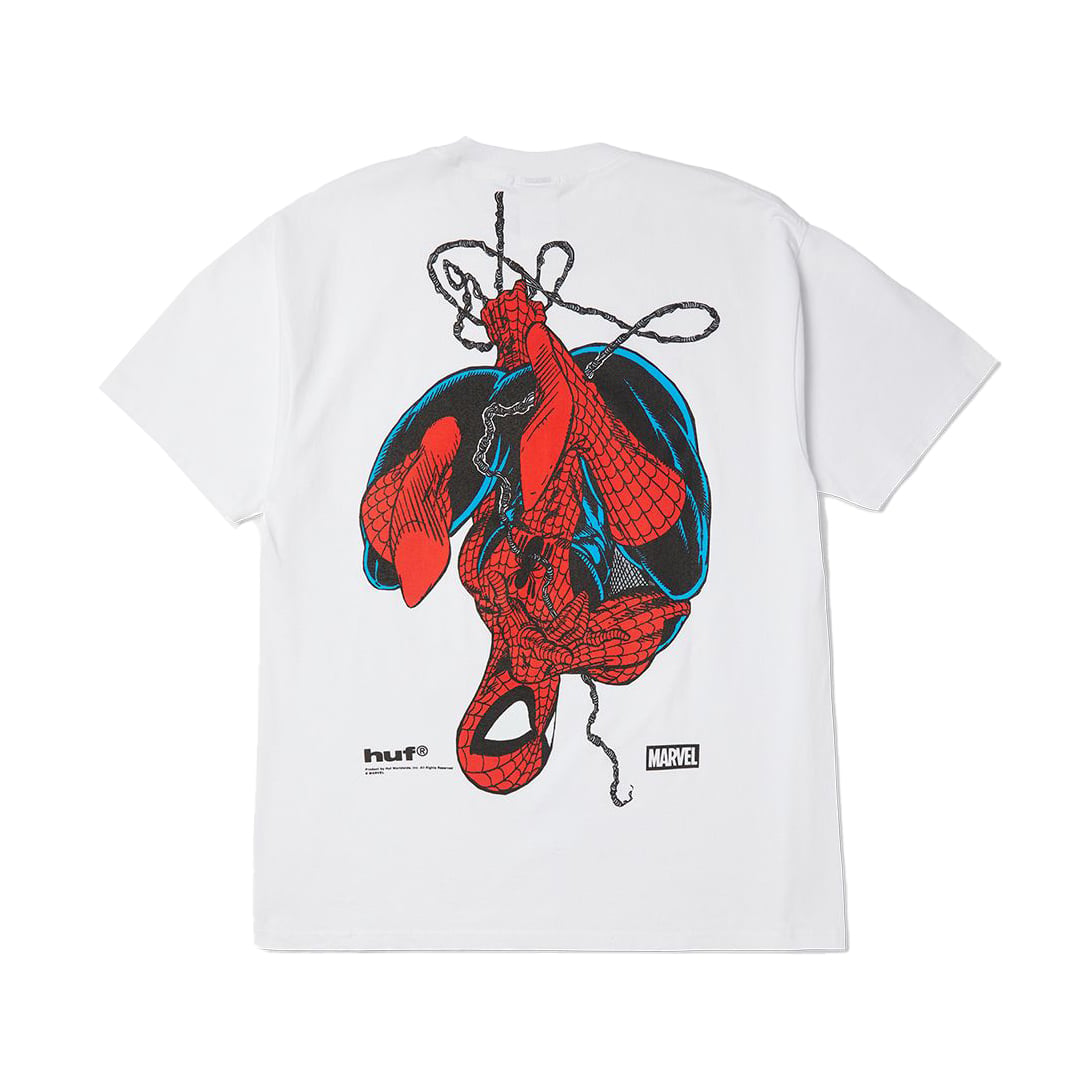 HUF x Marvel Spider-Man Upside Down Short Sleeve T-Shirt White
