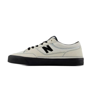 New Balance Numeric # 417 Low by Franky Villani Shoes White Black Suede Corduroy