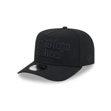 New Era 9Fifty San Diego Padres Proud A-Frame Snapback Hat Blackout New Era 9Fifty San Diego Padres Proud A-Frame Snapback Hat Blackout