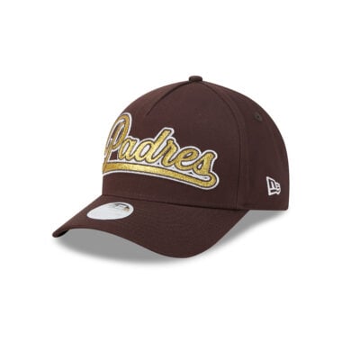 New Era 9Forty M-Crown San Diego Padres Women Glitz A-Frame Snapback Hat Brown Gold New Era 9Forty M-Crown San Diego Padres Women Glitz A-Frame Snapback Hat Brown Gold