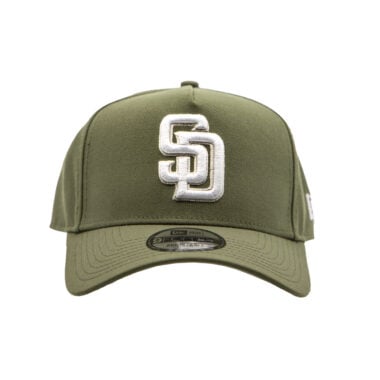 New Era 9Forty San Diego Padres A-Frame Snapback Hat New Olive White New Era 9Forty San Diego Padres A-Frame Snapback Hat New Olive White 4