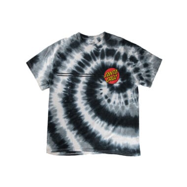 Santa Cruz Classic Dot Heavyweight Short Sleeve T-Shirt Swirl Black