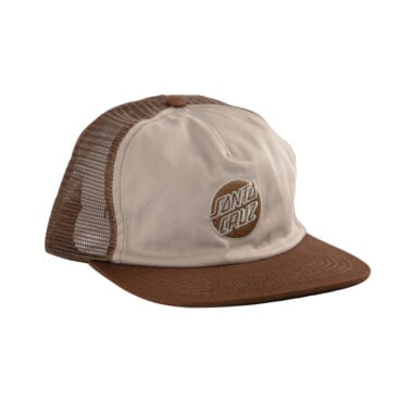 Santa Cruz Embroidered Unstructured Snapback Hat Tan Brown