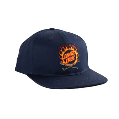 Santa Cruz Forging  Dot Snapback Hat Navy Blue