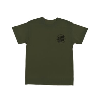 Santa Cruz Opus Dot Heavyweight Short Sleeve T-Shirt Seam Spray Olive Santa Cruz Opus Dot Heavyweight Short Sleeve T-Shirt Seam Spray Olive