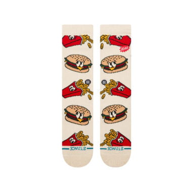Stance Combo Meal Crew Kids Socks Tan Stance Combo Meal Crew Kids Socks Tan 2