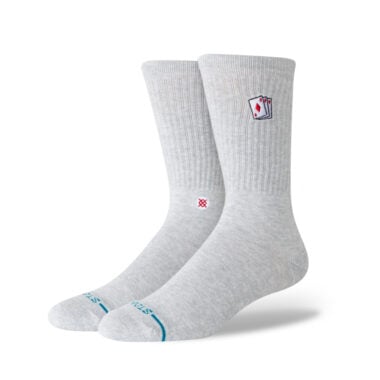 Stance Hit Me Crew Socks Heather Grey