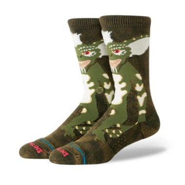 Stance x Gremlins Stripe Crew Socks Dark Green