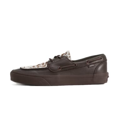 Vans 2 Eyelet Boat Shoe Pony Hair Dark Brown Vans 2 Eyelet Boat Shoe Pony Hair Dark Brown