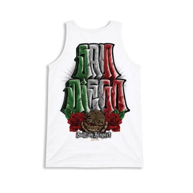 Dyse One Eagle Rose Tank Top T-Shirt White Dyse One Eagle Rose Tank Top T-Shirt White