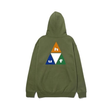 HUF Prism Triple Triangle Pullover Hoodie Olive HUF Prism Triple Triangle Pullover Hoodie Olive 2
