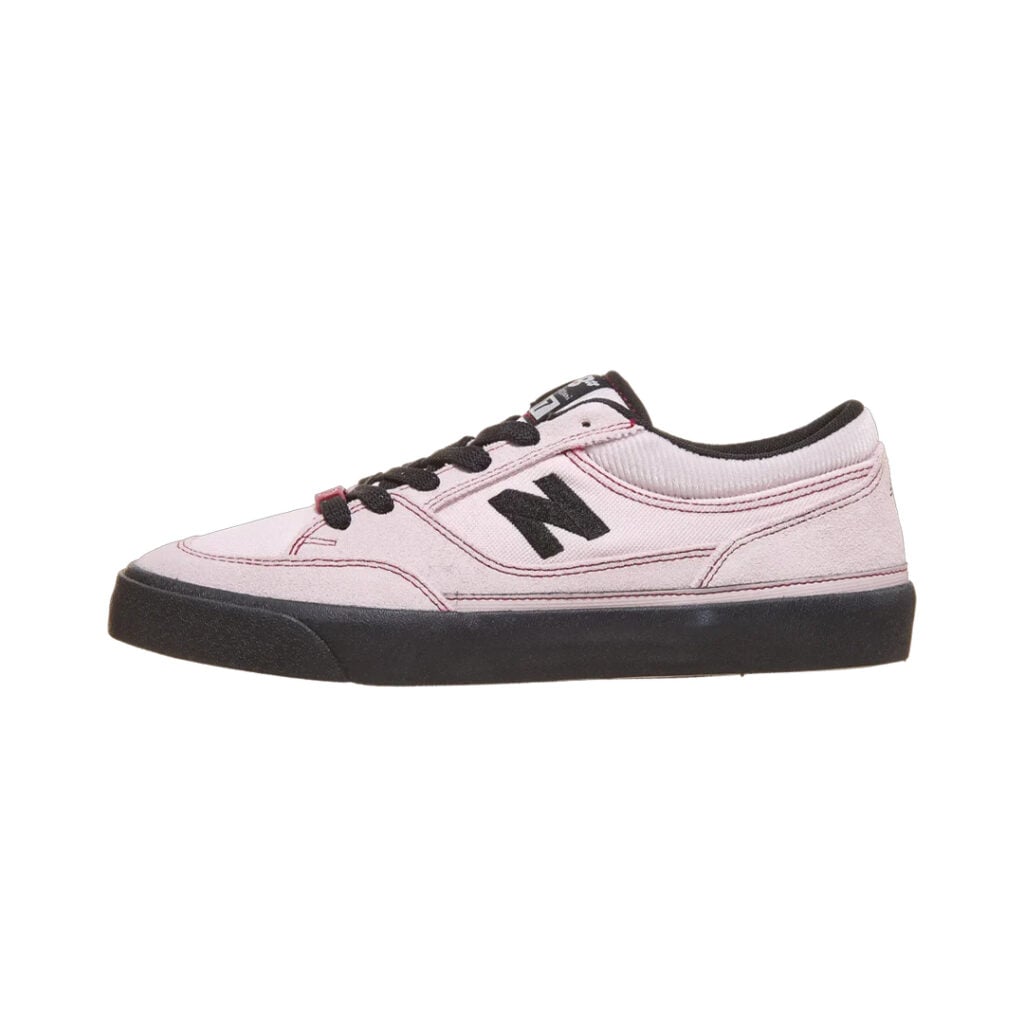 New Balance Numeric # 417 Low by Franky Villani Shoes Pink Black Suede Corduroy