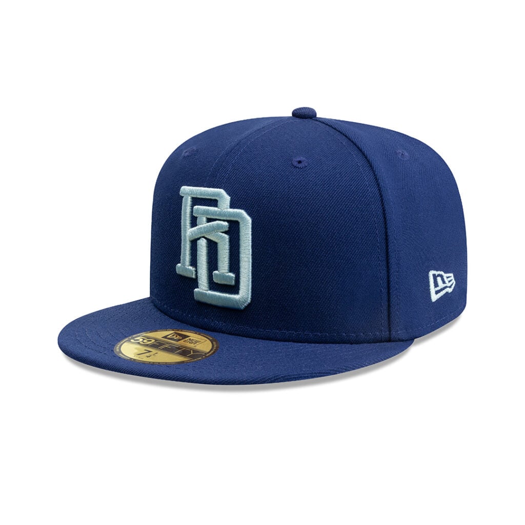 New Era 59Fifty Dominican Republic Federations On Field Alternate Fitted Hat Royal Blue Sky Blue