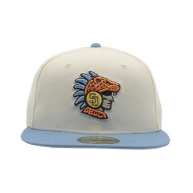 New Era 59Fifty San Diego Padres Ocelotl Fitted Hat Chrome White Sky Blue New Era 59Fifty San Diego Padres Ocelotl Fitted Hat Chrome White Sky Blue 2