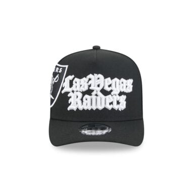 New Era 9Fifty Las Vegas Raiders Proud Old English A-Frame Snapback Hat Black 2