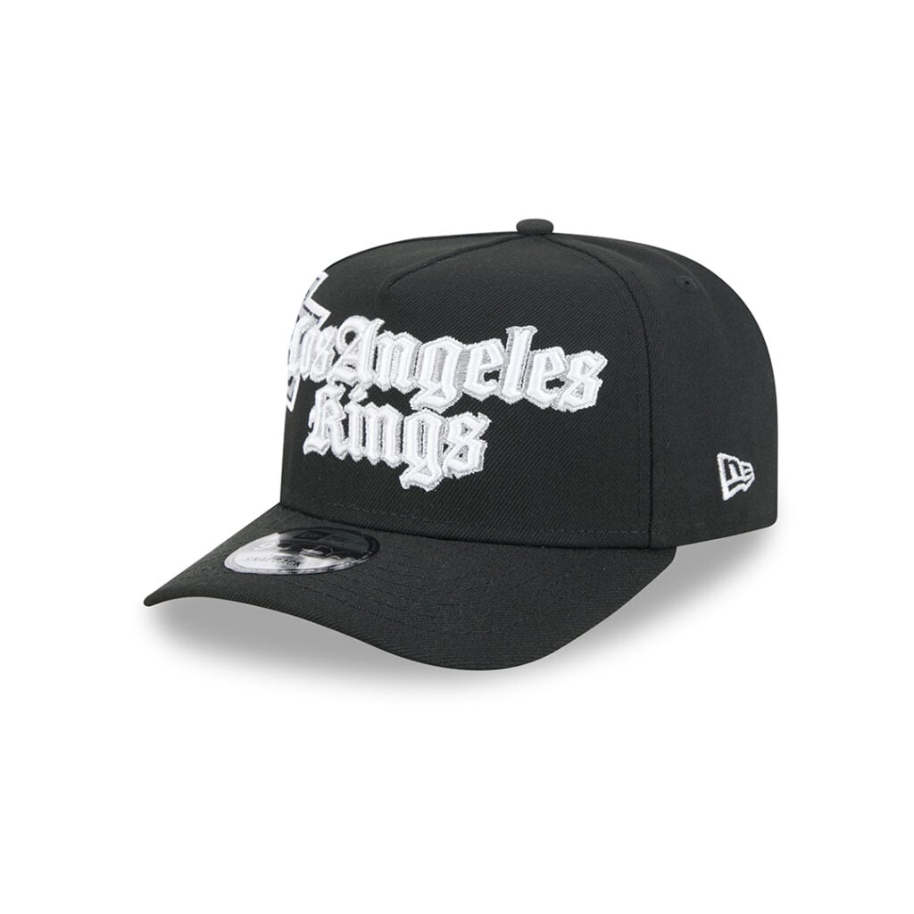 New Era 9Fifty Los Angeles Kings Proud Old English A-Frame Snapback Hat Black New Era 9Fifty Los Angeles Kings Proud Old English A-Frame Snapback Hat Black