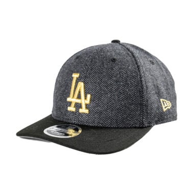 New Era 9Forty M-Crown Los Angeles Dodgers Faux Wool Snapback Hat Black