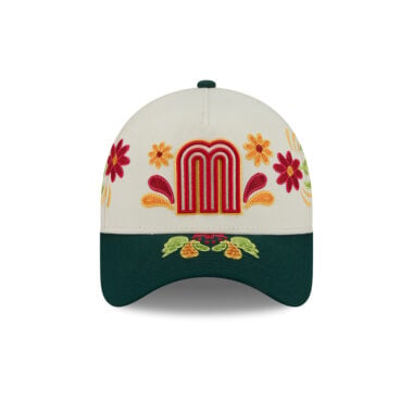 New Era 9Forty Mexico Federations Latin Heritage A-Frame Snapback Hat Chrome White Green New Era 9Forty Mexico Federations Latin Heritage A-Frame Snapback Hat Chrome White Green 2