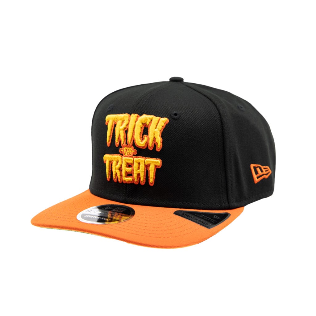 New Era 9Forty Trick Or Treat A-Frame Snapback Hat Black Orange