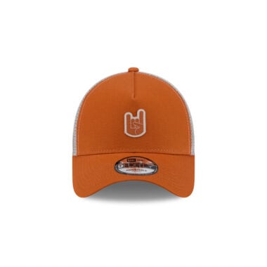 New Era 9Forty University of Texas Austin Longhorns Hand Signals Mesh Trucker A-Frame Snapback Hat Burnt Orange White New Era 9Forty University of Texas Austin Longhorns Hand Signals Mesh Trucker A-Frame Snapback Hat Burnt Orange White 2