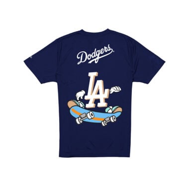 New Era Los Angeles Dodgers Cartoon Short Sleeve T-Shirt Dark Royal Blue 2
