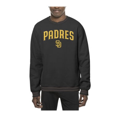 New Era San Diego Padres Standard Issue Crewneck Sweatshirt Black Gold