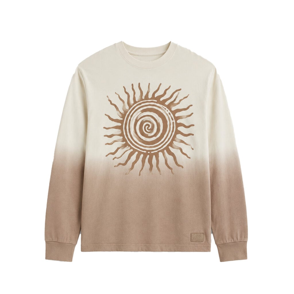 Vans BThom Sun Long Sleeve T-Shirt Almond Crisp Vans BThom Sun Long Sleeve T-Shirt Almond Crisp