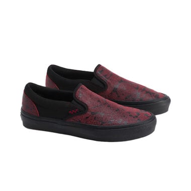 Vans Skate Slip-On Saw Shoes Red Black Vans Skate Slip-On Saw Shoes Red Black 2