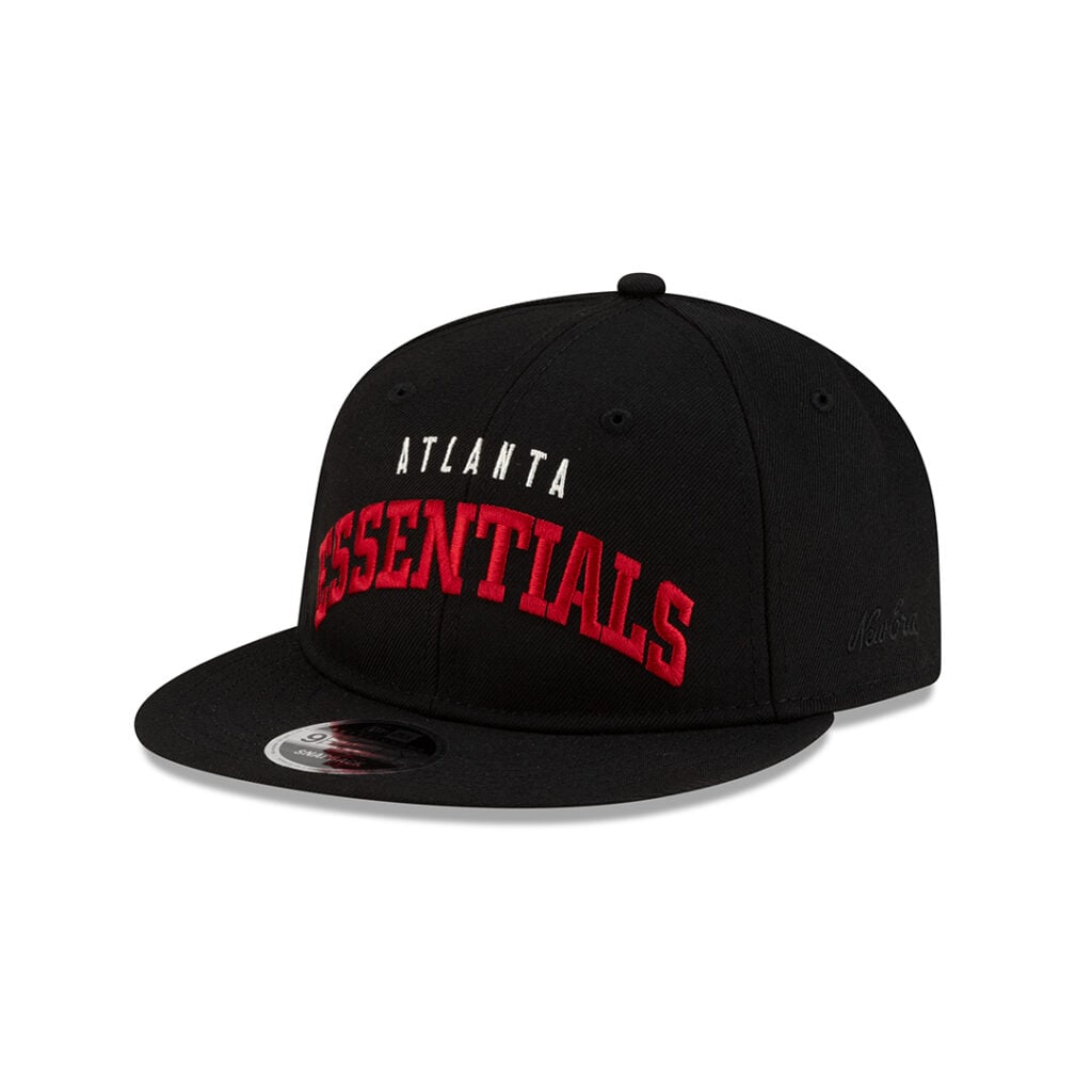 9fifty retro crown atlanta essentials new era hat front