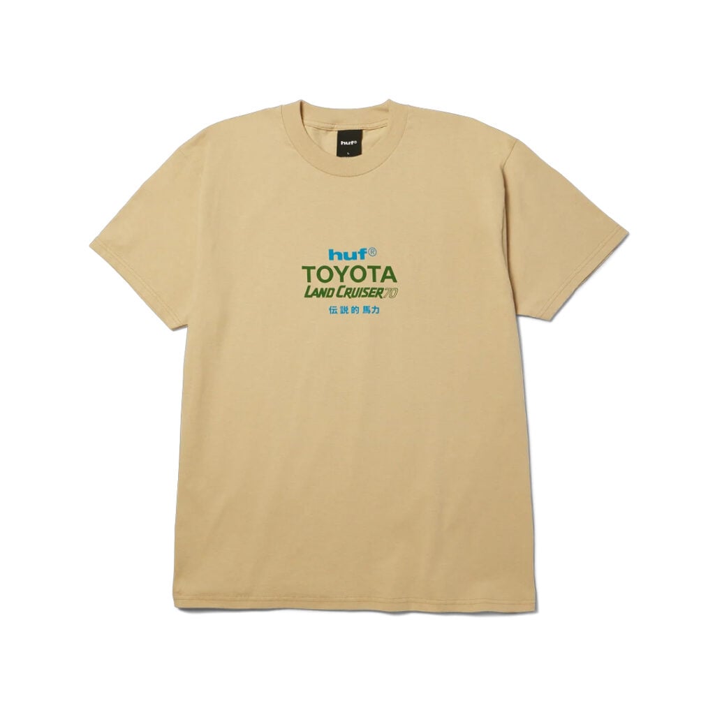 HUF x Land Cruiser 70 Short Sleeve T-Shirt Sand HUF x Land Cruiser 70 Short Sleeve T-Shirt Sand