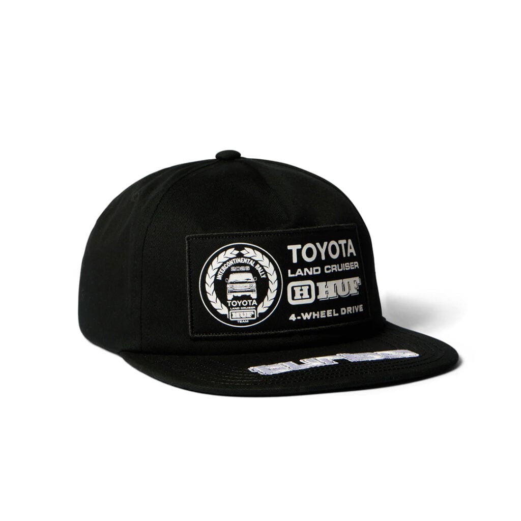HUF x Land Cruiser Rally Snapback Hat Black HUF x Land Cruiser Rally Snapback Hat Black