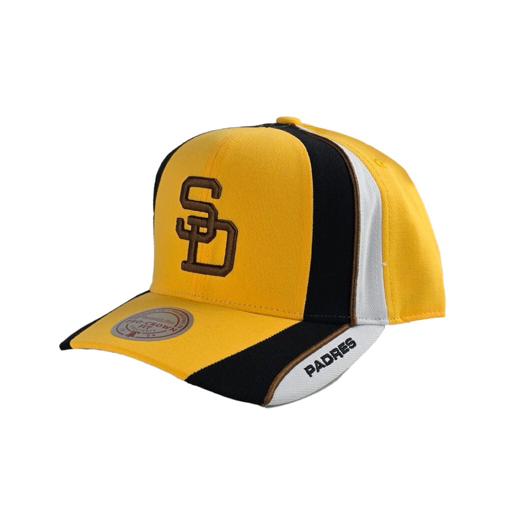 Mitchell & Ness San Diego Padres 404 Club Downforce Pro Cooperstown Snapback Hat Yellow Mitchell & Ness San Diego Padres 404 Club Downforce Pro Cooperstown Snapback Hat Yellow