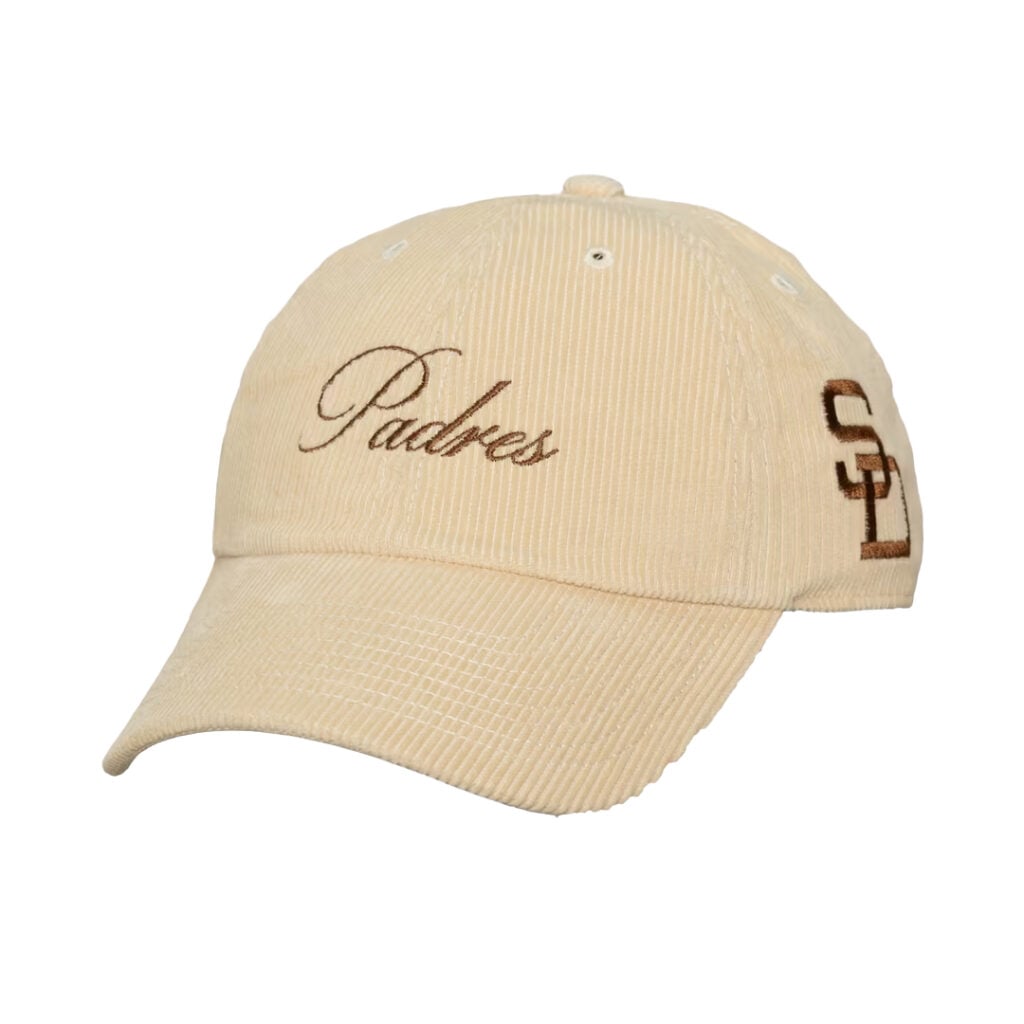 Mitchell & Ness San Diego Padres Heritage Hues Corded Cooperstown Strapback Hat Off White Mitchell & Ness San Diego Padres Heritage Hues Corded Cooperstown Strapback Hat Off White