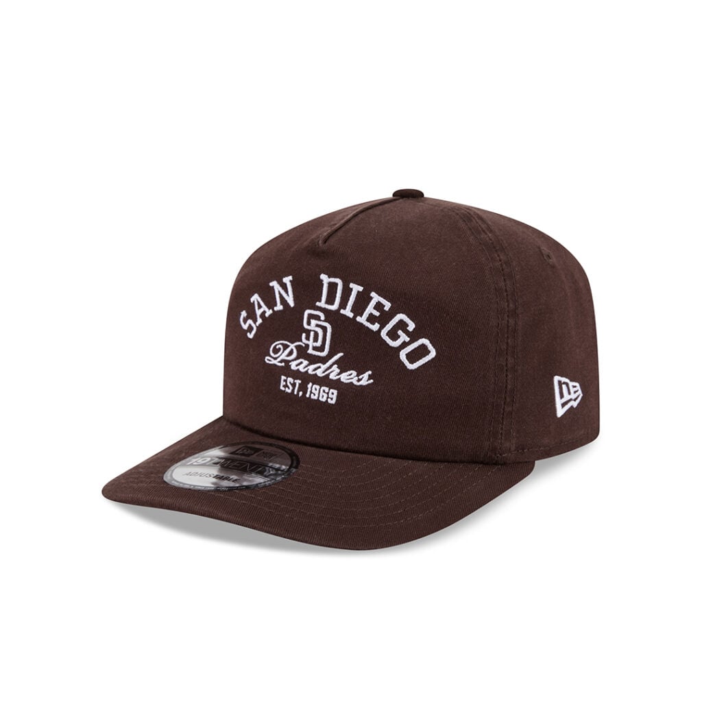 New Era 19Twenty San Diego Padres Stacked Snapback Hat Brown White New Era 19Twenty San Diego Padres Stacked Snapback Hat Brown White