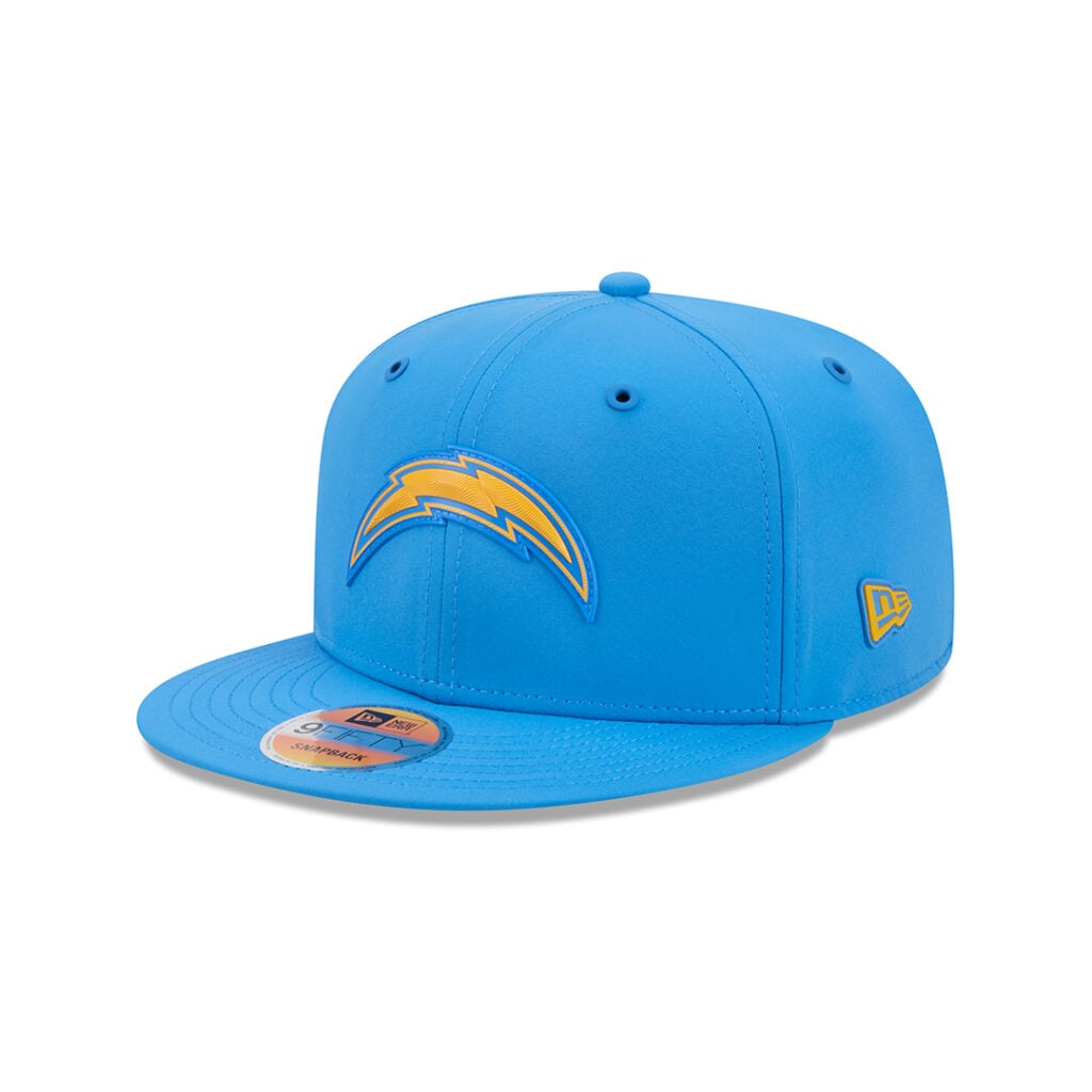 New Era 59Fifty Los Angeles Chargers Official Sideline Fitted Hat Powder Blue Gold New Era 59Fifty Los Angeles Chargers Official Sideline Fitted Hat Powder Blue Gold