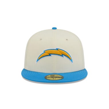 New Era 59Fifty Los Angeles Chargers Two Tone Fitted Hat Chrome White Powder Blue Gold New Era 59Fifty Los Angeles Chargers Two Tone Fitted Hat Chrome White Powder Blue Gold 2