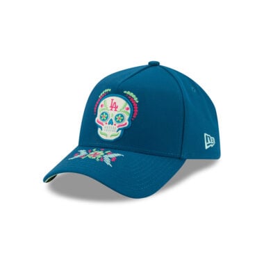 New Era 9Forty Los Angeles Dodgers Dia De Los Muertos A-Frame Snapback Hat Royal Blue New Era 9Forty Los Angeles Dodgers Dia De Los Muertos A-Frame Snapback Hat Royal Blue